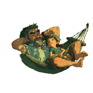 Father And Child V32 Vinyl Car Decal Sticker – Waterproof & UV-Resistant 3.4133333333333336"