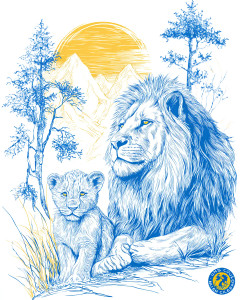 Lions Club Design Vinyl Car Decal Sticker – Waterproof & UV-Resistant 4.0"