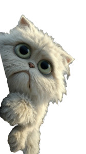 Giant Fluffy Cat V3 Vinyl Car Decal Sticker – Waterproof & UV-Resistant 9.706666666666667"