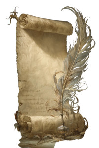 Luminous Scroll Quill Vinyl Car Decal Sticker – Waterproof & UV-Resistant 4.4