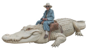 Grandma On Alligator Vinyl Car Decal Sticker – Waterproof & UV-Resistant 5.4