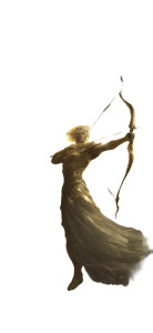 Golden Saint Archer Vinyl Car Decal Sticker – Waterproof & UV-Resistant 10.666666666666666"