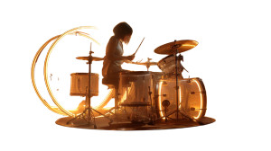 Cinematic Worship Drummer Vinyl Car Decal Sticker – Waterproof & UV-Resistant 5.4