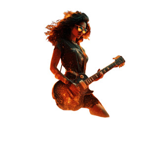 Burning Guitarist Vinyl Car Decal Sticker – Waterproof & UV-Resistant 3.4133333333333336" Burning Guitarist Vinyl Car Decal Sticker – Waterproof & UV-Resistant 3.4133333333333336"