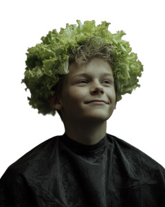 Lettuce Hair Teen Vinyl Car Decal Sticker – Waterproof & UV-Resistant 8.0"
