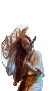 Wild Guitarist V2 Vinyl Car Decal Sticker – Waterproof & UV-Resistant 9.706666666666667"