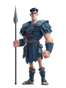 Roman Hero Vinyl Car Decal Sticker – Waterproof & UV-Resistant 8.213333333333333"