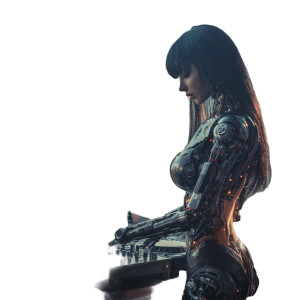 Robotic Dj V2 Vinyl Car Decal Sticker – Waterproof & UV-Resistant 6.826666666666667"