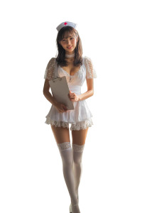 Japanese Nurse V2 Vinyl Car Decal Sticker – Waterproof & UV-Resistant 8.96"