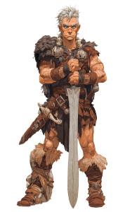 Young Warrior Druid Vinyl Car Decal Sticker – Waterproof & UV-Resistant 9.706666666666667"