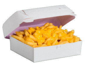 Cheese Meat Fries Vinyl Car Decal Sticker – Waterproof & UV-Resistant 6.1866666666666665"