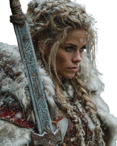 Blonde Viking Woman V2 Vinyl Car Decal Sticker – Waterproof & UV-Resistant 4.0" Blonde Viking Woman V2 Vinyl Car Decal Sticker – Waterproof & UV-Resistant 4.0"