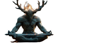 Demonic Levitating Entity Vinyl Car Decal Sticker – Waterproof & UV-Resistant 5.4