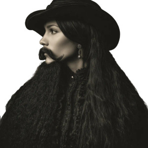 Bearded Woman Vinyl Car Decal Sticker – Waterproof & UV-Resistant 6.826666666666667"