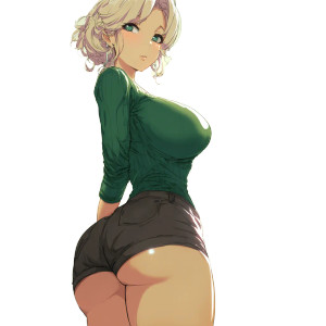 Anime Mom Thighs Vinyl Car Decal Sticker – Waterproof & UV-Resistant 6.826666666666667"