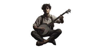 Banjo Player Vinyl Car Decal Sticker – Waterproof & UV-Resistant 5.4