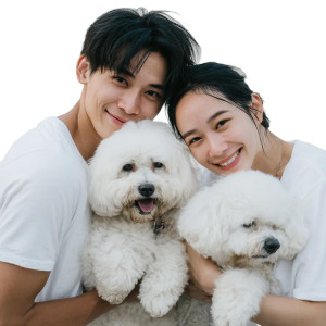 Couple With Pets Vinyl Car Decal Sticker – Waterproof & UV-Resistant 3.4133333333333336" Couple With Pets Vinyl Car Decal Sticker – Waterproof & UV-Resistant 3.4133333333333336"