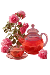 Rose Tea Vinyl Car Decal Sticker – Waterproof & UV-Resistant 4.4