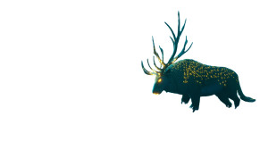 Bioluminescent Forest Chase Vinyl Car Decal Sticker – Waterproof & UV-Resistant 2.72"