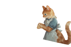 Cat Barista Vinyl Car Decal Sticker – Waterproof & UV-Resistant 2.986666666666667"