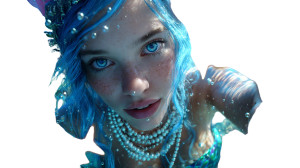 Mesmerizing Mermaid Portrait Vinyl Car Decal Sticker – Waterproof & UV-Resistant 5.4 Mesmerizing Mermaid Portrait Vinyl Car Decal Sticker – Waterproof & UV-Resistant 5.4