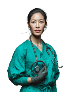 Confident Surgeon Portrait Vinyl Car Decal Sticker – Waterproof & UV-Resistant 4.1066666666666665"