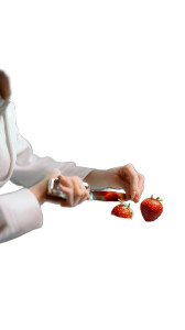 Miniature Chef Slicing Vinyl Car Decal Sticker – Waterproof & UV-Resistant 9.706666666666667"