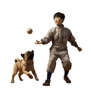 Space Juggler Boy Vinyl Car Decal Sticker – Waterproof & UV-Resistant 3.4133333333333336"