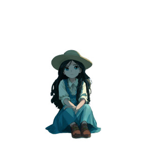 Witch With Kittens Vinyl Car Decal Sticker – Waterproof & UV-Resistant 3.4133333333333336"