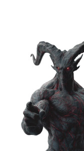 Demonic Muscular Creature Vinyl Car Decal Sticker – Waterproof & UV-Resistant 9.706666666666667"