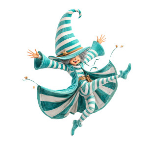 Gnome Wizard Girl Vinyl Car Decal Sticker – Waterproof & UV-Resistant 6.826666666666667"