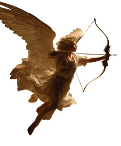 Cupid Woman Silhouette Vinyl Car Decal Sticker – Waterproof & UV-Resistant 8.0"