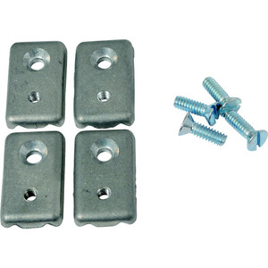 Secure Tiller Rope Clamp | For 3/16" - 1/4" Line | Die-Cast ZAMAK | Chrome Finish