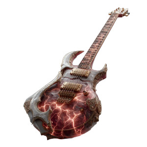 Cursed Electric Guitar Vinyl Car Decal Sticker – Waterproof & UV-Resistant 6.826666666666667" Cursed Electric Guitar Vinyl Car Decal Sticker – Waterproof & UV-Resistant 6.826666666666667"