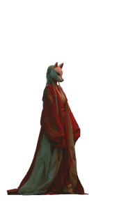 Fox Spirit Bride Vinyl Car Decal Sticker – Waterproof & UV-Resistant 4.8533333333333335"