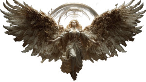 Divine Angel Review V2 Vinyl Car Decal Sticker – Waterproof & UV-Resistant 2.72"