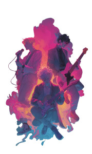 Dreamlike Musicians Vinyl Car Decal Sticker – Waterproof & UV-Resistant 9.49333333333333