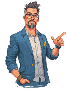 Presenting Man V2 Vinyl Car Decal Sticker – Waterproof & UV-Resistant 8.213333333333333"