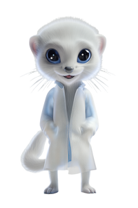 Futuristic Weasel Doctor Vinyl Car Decal Sticker – Waterproof & UV-Resistant 8.96" Futuristic Weasel Doctor Vinyl Car Decal Sticker – Waterproof & UV-Resistant 8.96"
