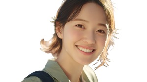 Korean Mother Smiling Vinyl Car Decal Sticker – Waterproof & UV-Resistant 2.72"