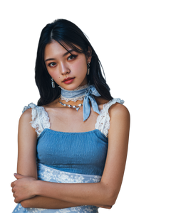 Contemplative Japanese Woman Vinyl Car Decal Sticker – Waterproof & UV-Resistant 8.0"