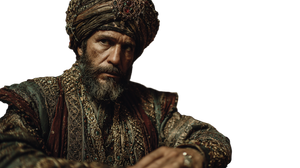 Saladin On Throne Vinyl Car Decal Sticker – Waterproof & UV-Resistant 2.72"