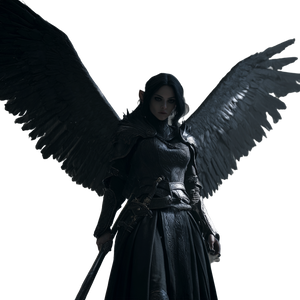 Terrifying Winged Elf Vinyl Car Decal Sticker – Waterproof & UV-Resistant 3.4133333333333336"