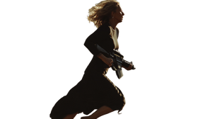 Blonde Woman Running V2 Vinyl Car Decal Sticker – Waterproof & UV-Resistant 5.4