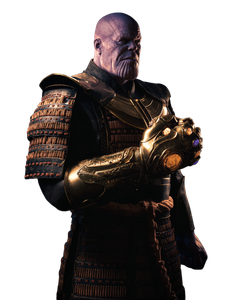Japanese Warrior Thanos Vinyl Car Decal Sticker – Waterproof & UV-Resistant 8.213333333333333"