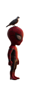 Baby Spider-Man Vs Pigeon Vinyl Car Decal Sticker – Waterproof & UV-Resistant 4.8533333333333335"