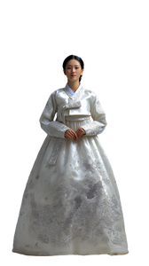 Korean Hanbok Elegance V2 Vinyl Car Decal Sticker – Waterproof & UV-Resistant 9.706666666666667"