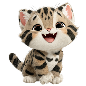 Smiling Kitten V2 Vinyl Car Decal Sticker – Waterproof & UV-Resistant 3.4133333333333336"