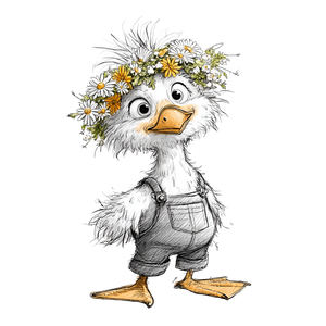 Whimsical Baby Seagull Vinyl Car Decal Sticker – Waterproof & UV-Resistant 3.4133333333333336"