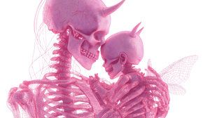 Skeletal Mother And Child Vinyl Car Decal Sticker – Waterproof & UV-Resistant 5.4
